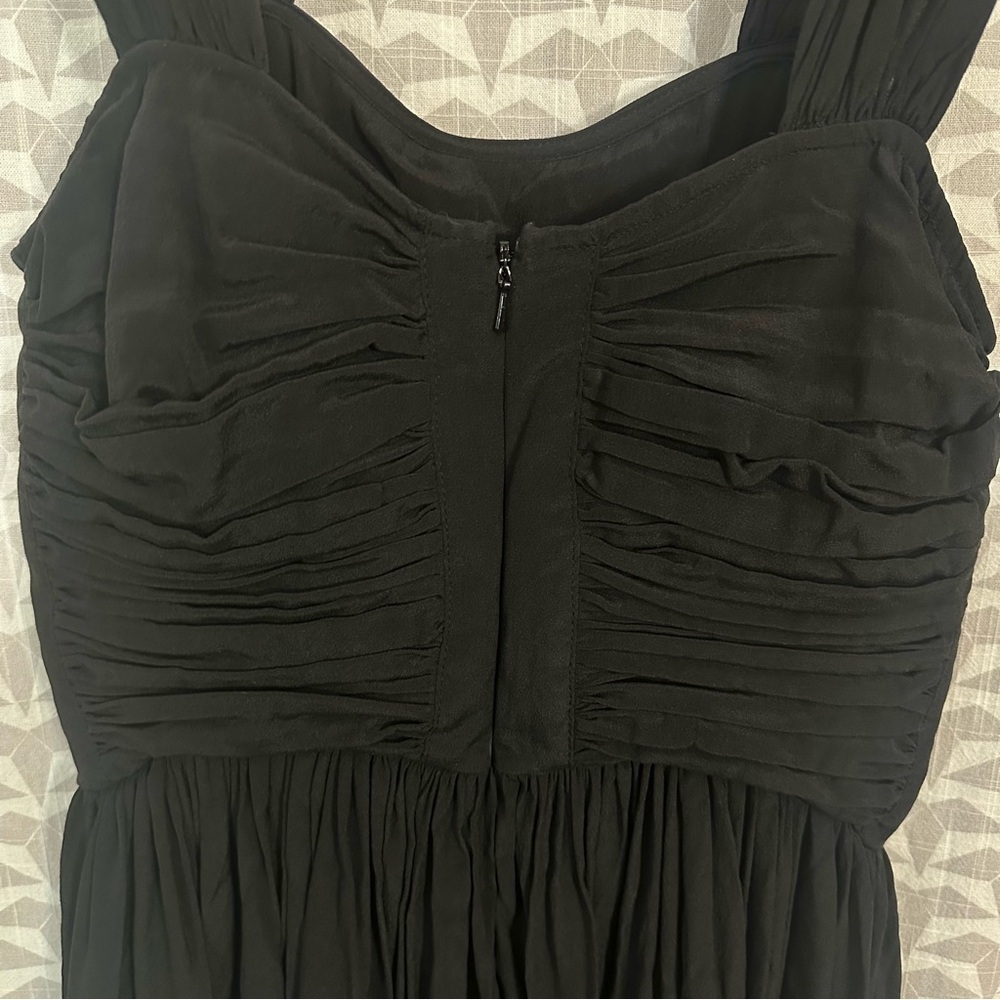 3/$22🩶 All Saints Black Silk Blend Dress Pirouette Ruched Short Size US 2 XS - Picture 5 of 9